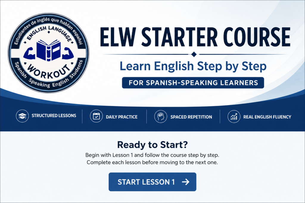 Curso Inicial De Ingles Para Hispanohablantes BANNER FOR STARTER COURSE Page 1024x683